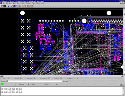 Specctra Autorouter Screen
